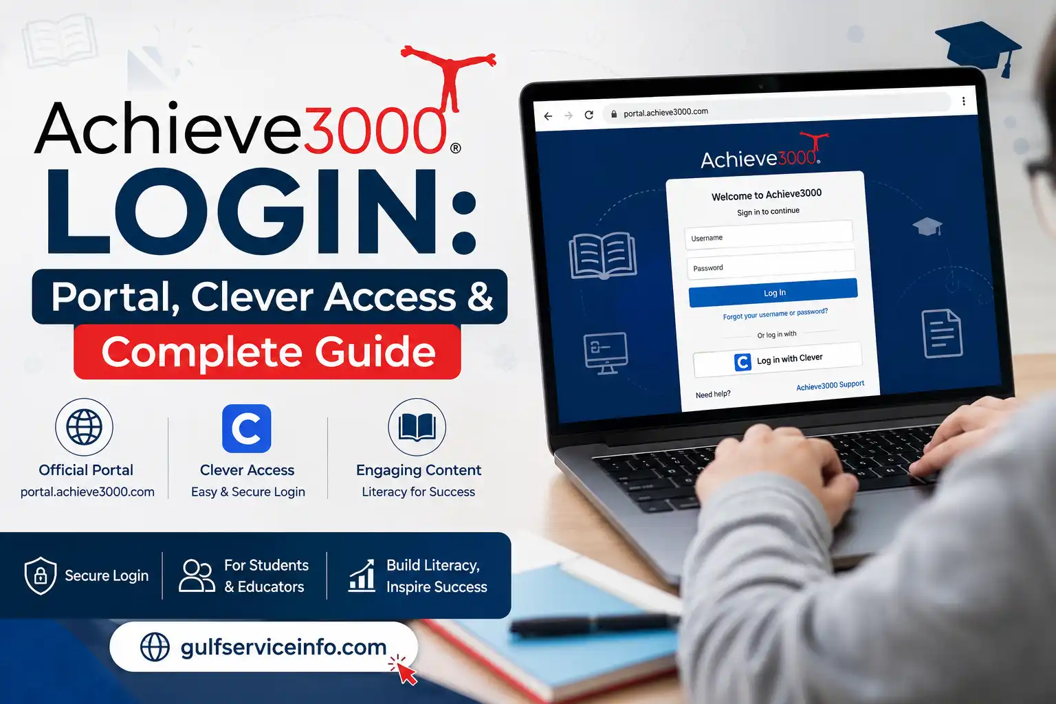 Achieve3000 Login portal with Clever access and online learning guide