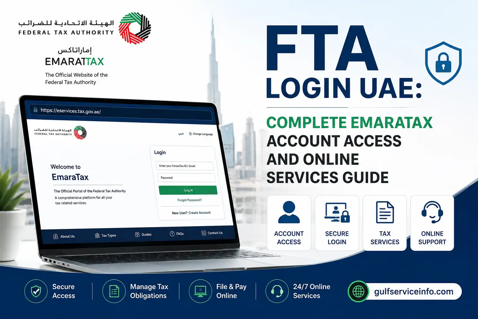 FTA Login UAE EmaraTax account access and online tax services guide