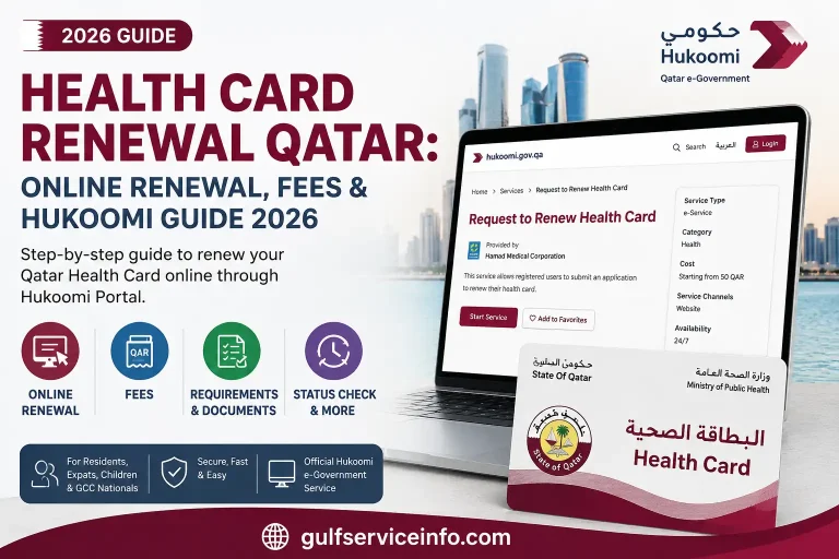 Health Card Renewal Qatar online renewal, fees and Hukoomi guide 2026