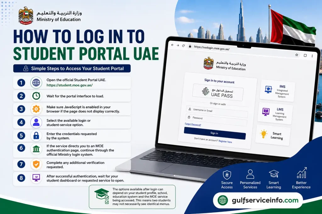 How to log in to Student Portal UAE step-by-step guide