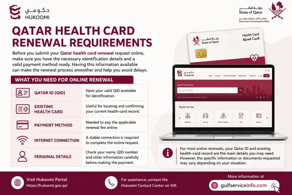 Qatar Health Card Renewal Requirements – QID, Health Card, Payment and Online Renewal
