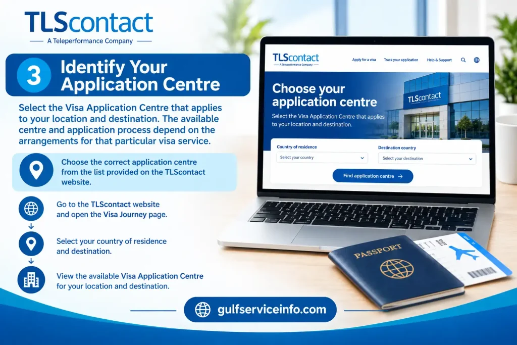 Identify your TLScontact Visa Application Centre based on your location and destination