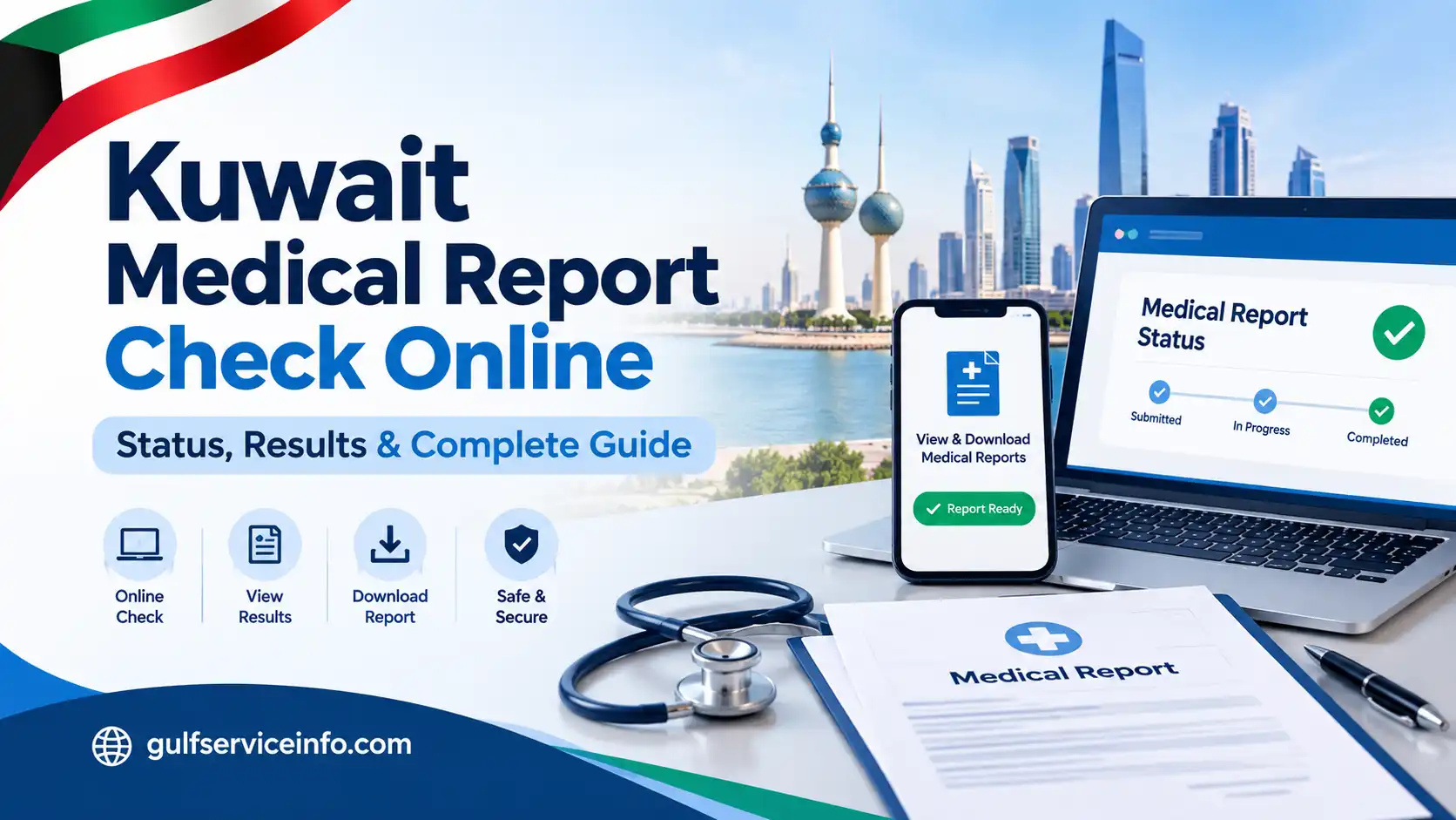 Kuwait medical report check online status and results guide