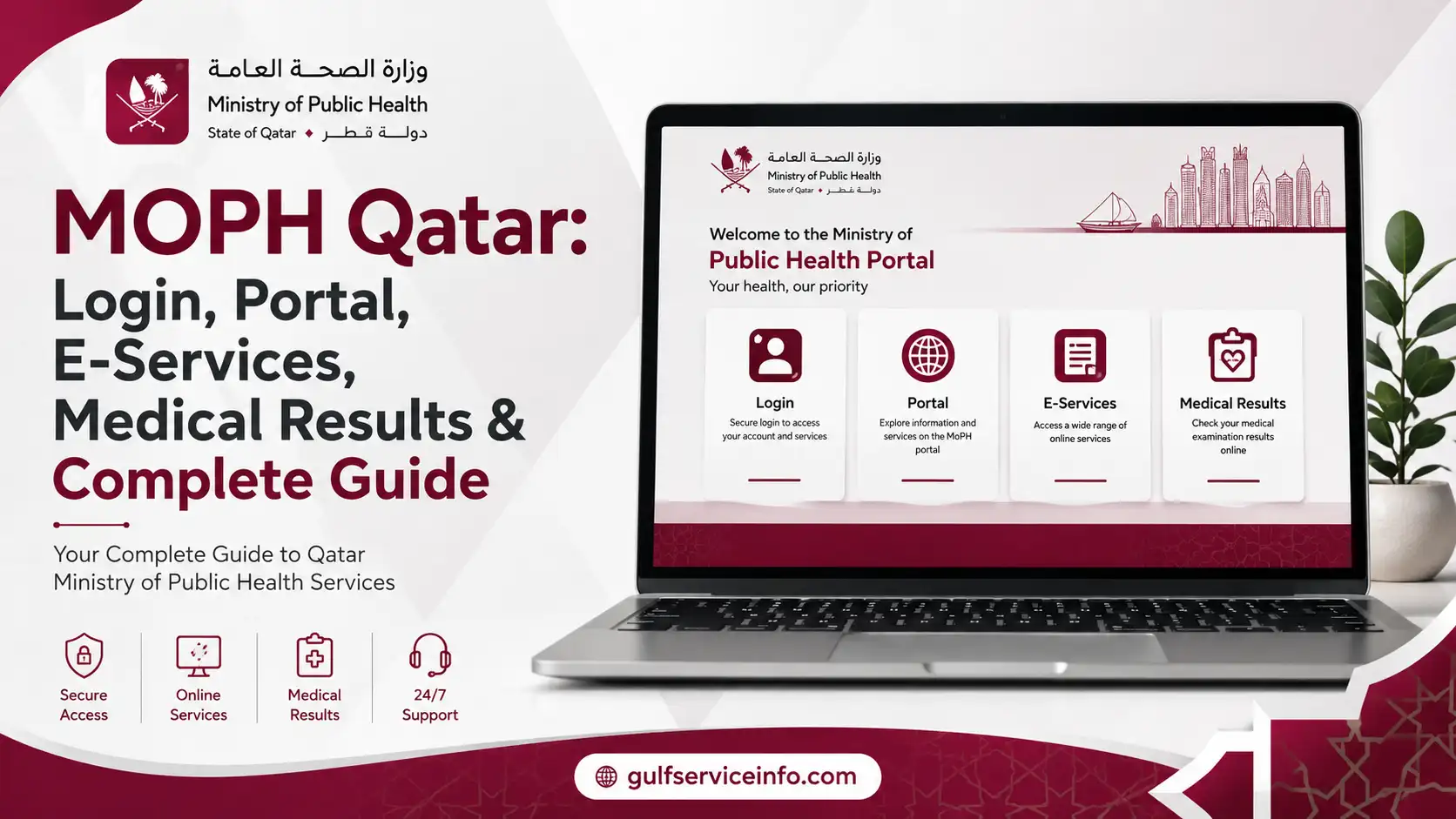 MOPH Qatar login, portal, e-services and medical results complete guide
