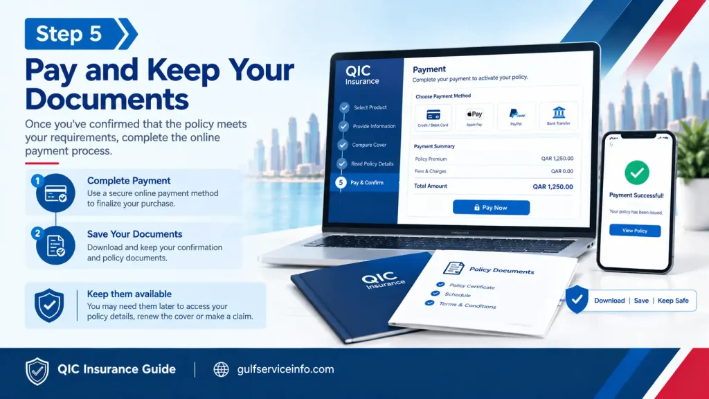 Pay for QIC insurance and keep your policy documents