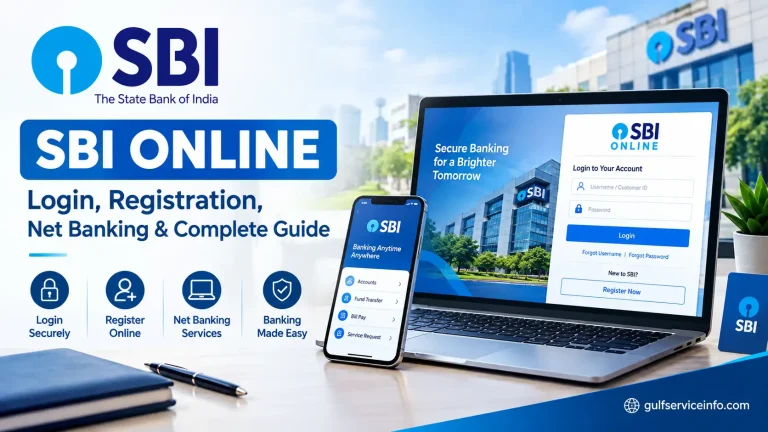 SBI Online login, registration and net banking services guide