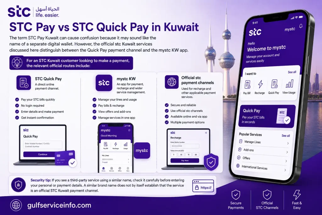 STC Pay vs STC Quick Pay in Kuwait comparison