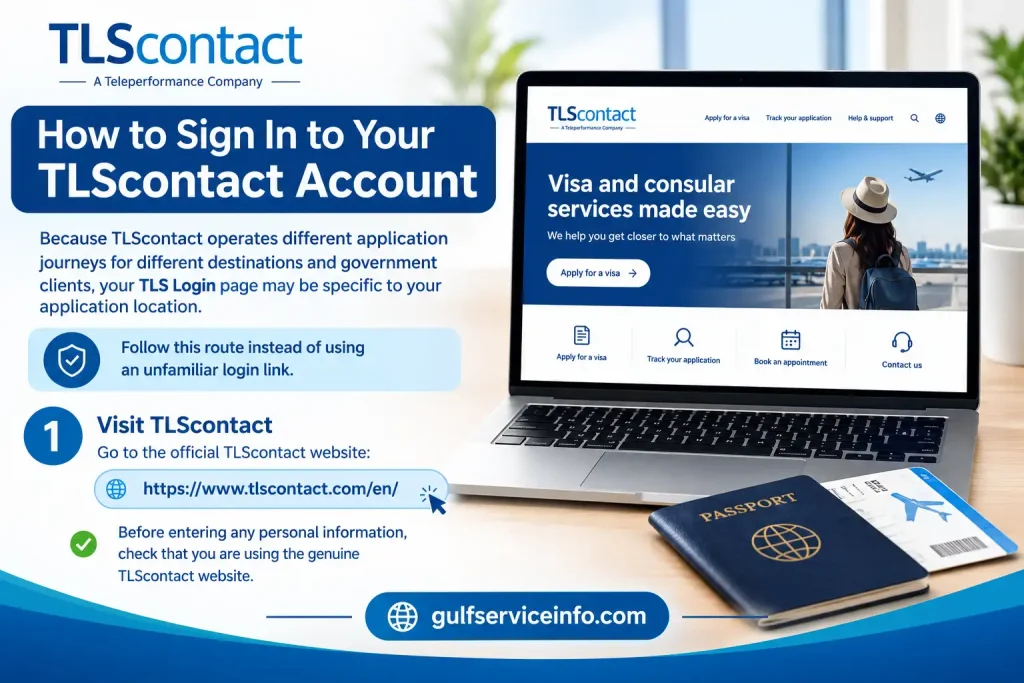 Visit TLScontact official website for account login and visa services