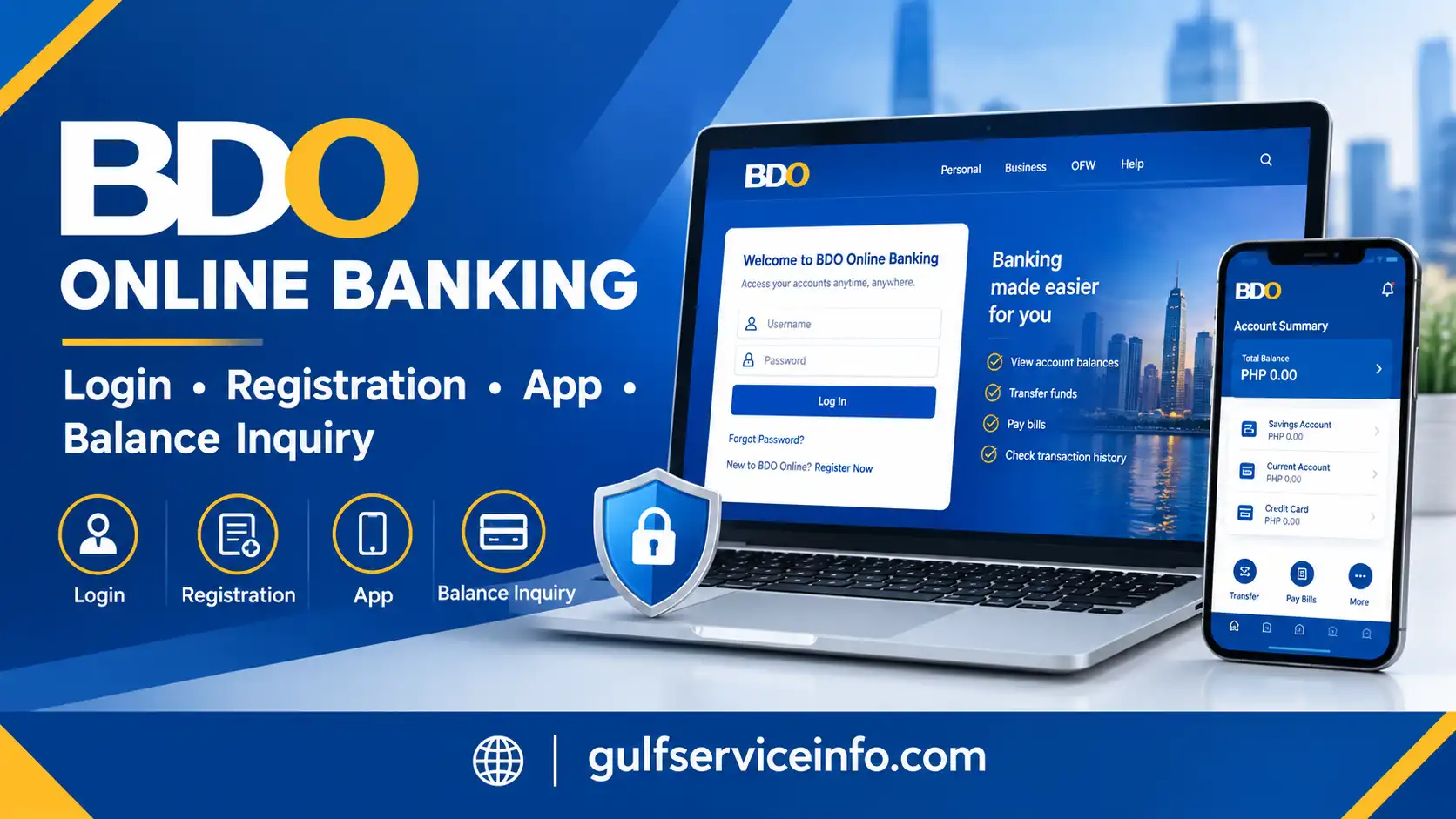 BDO Online Banking login, registration, mobile app, and balance inquiry guide