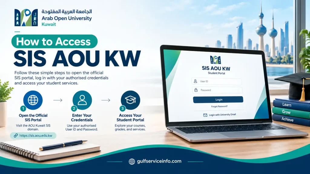 How to access SIS AOU KW student portal login