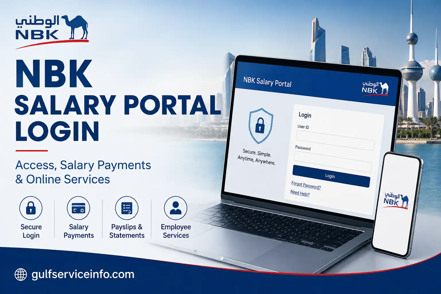 NBK Salary Portal login guide for accessing salary payments and online employee services